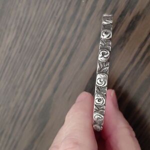 Danecraft Felch ROSES Bangle Bracelet Rare Find